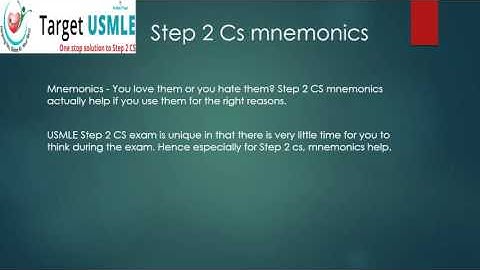 Target Usmle step2csmnemonics
