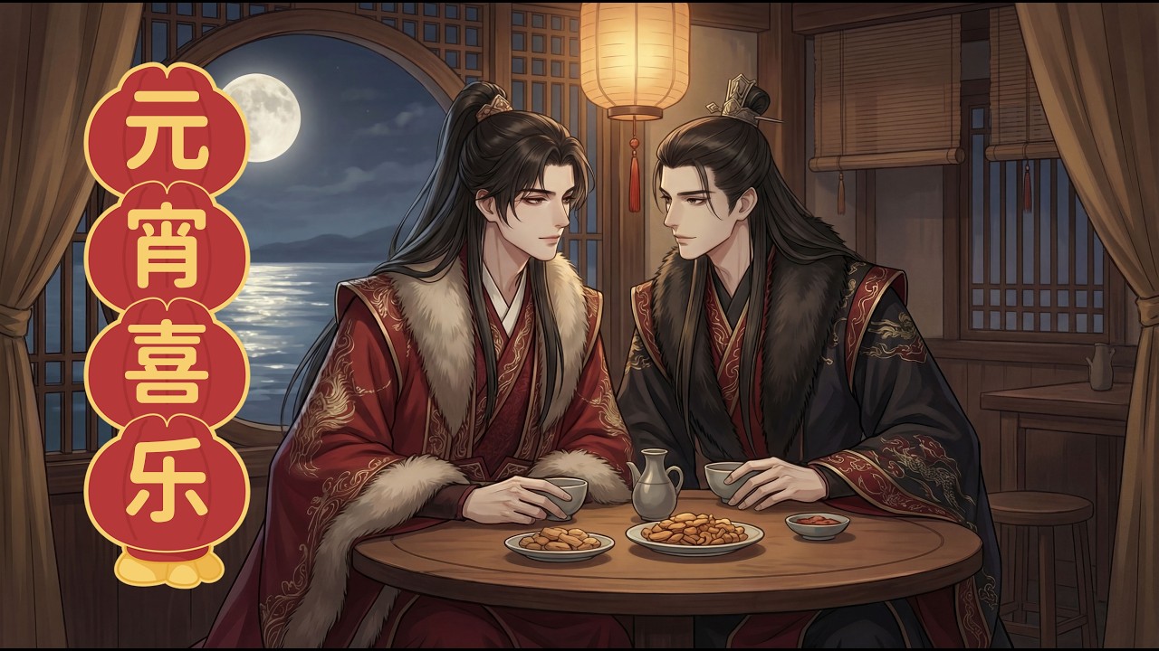 【古風BL動畫｜《反骨》元宵劇場】他說千里共嬋娟，我偏要與你並肩