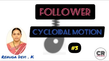 #renukaedutalks #swayam FOLLOWER  CYCLOIDAL MOTION   KINEMATICS OF MACHINES