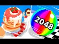 Ball Run 2048 | Pancake Run - All Level Gameplay Android,iOS - NEW APK UPDATE