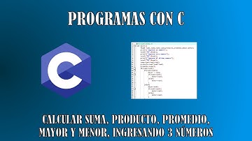 Programas con C - Operaciones con 3 números