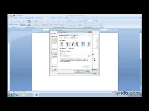 Printing a single envelope in Word 2007: Creating ...