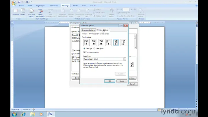 Word Tutorial - How to print envelopes - DayDayNews