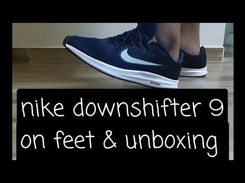 nike downshifter 9 on feet