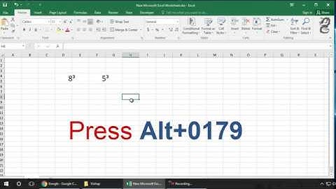 How to Type a Cubed Symbol in Excel