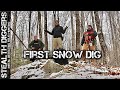 First snow of the year & we still went metal detecting and had fun digging out there