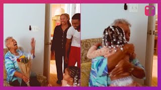 Soldier Surprises Grandma Who Raised Him With Great Granddaughter