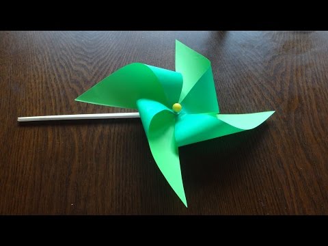 바람개비-만들기 : 색종이 바람개비 만들기 -How to make an Easy Origami Pinwheel