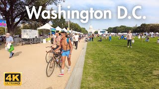 Downtown Washington DC Walking Tour Sawadee Thai festival [4K]