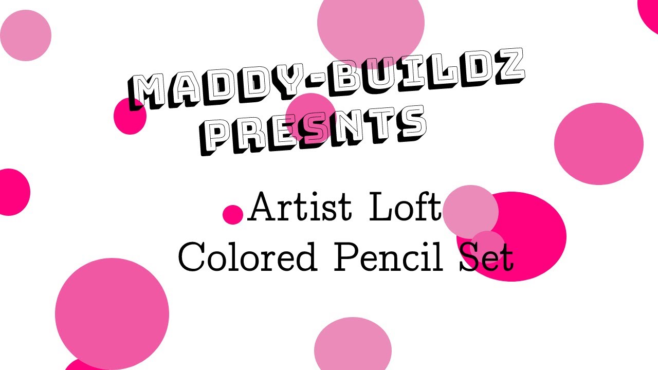 ArtistLoft Review Colored Pencil Set YouTube