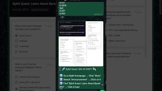 Win 25 USDT 💲 Bybit Bereal DEX Learn &amp; Earn Quiz June 2025