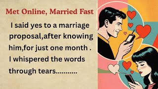 I Married a Man I Met Online ✅ Emotional English Story (A1-A2 Level) ✅