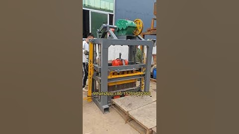 #QTJ4-40 small manual 400-100mm concrete hollow cement brick block making machine for sale  #blocks