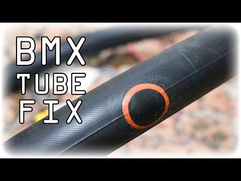 Как заклеить прокол в камере BMX / MTB (How to fix flat BMX tyre)