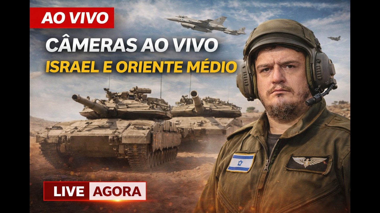 🌍 ISRAEL AO VIVO AGORA 🇮🇱 | Cidades em Tempo Real