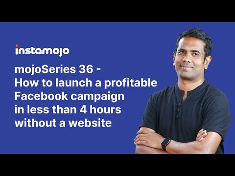 mojoSeries 36 - How to launch a profitable Facebook campaign in less than 4 hours without a website