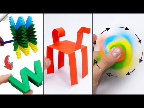 4 Craft ideas Moving PAPER TOYS PAPER TOYS antistress 