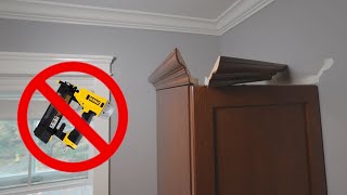 How To Fix Cabinet Crown Without A Nail Gun!