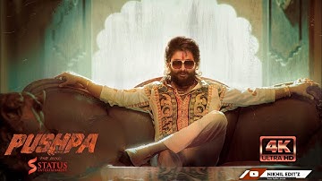 Pushpa WhatsApp Status | Allu Arjun | Rashmika Mandanna Attitude Status | Pushpa Full Screen Status