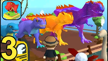 Dino Tycoon - 3D Building Game - Part 3 Gameplay Walkthrough -  Raptor Island