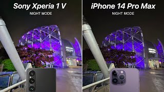 iPhone 14 Pro Max VS Sony Xperia 1 V NIGHT MODE Camera Test