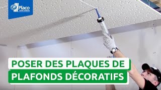 Comment Poser Des Plaques De Plafonds Décoratifs Et Acoustiques Avec Rigitone ? I Les Tutos Placo