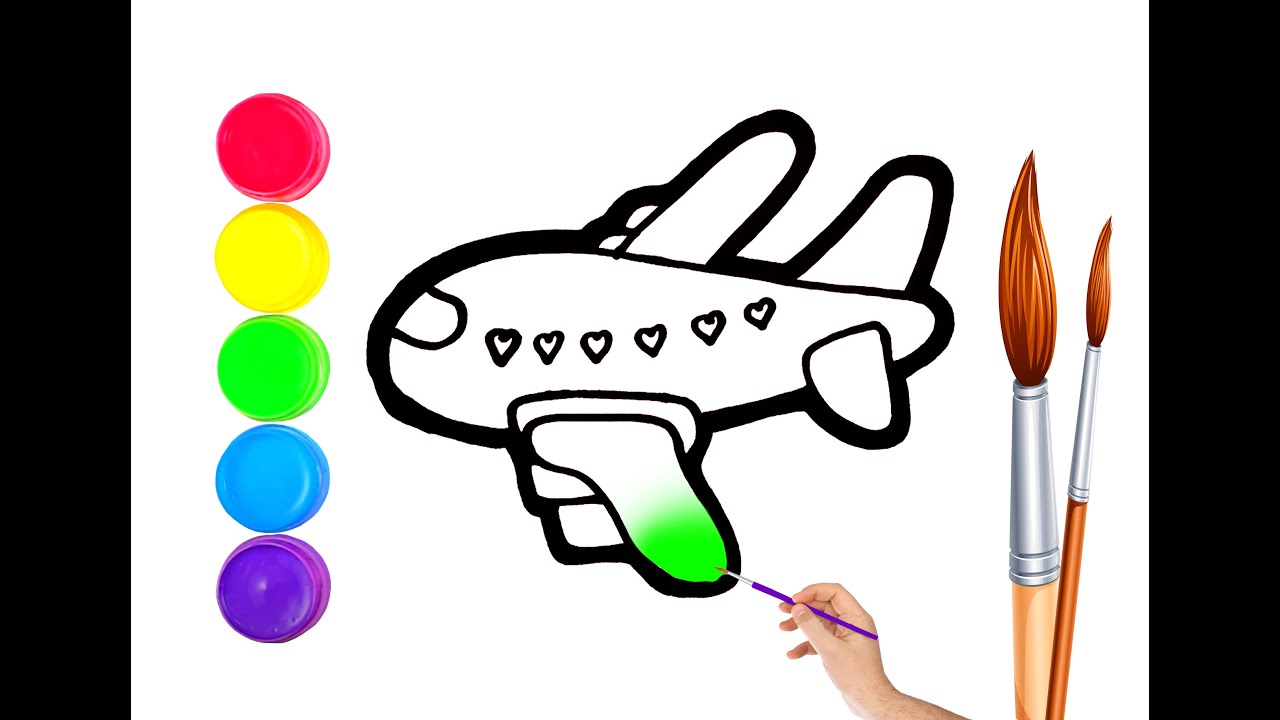 Draw a picture of an airplane//Нарисуй самолёт// Samalyot rasmini ...