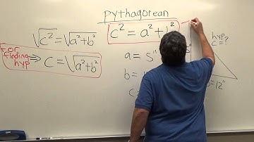 Given both legs, find hypotenuse of right triangle?