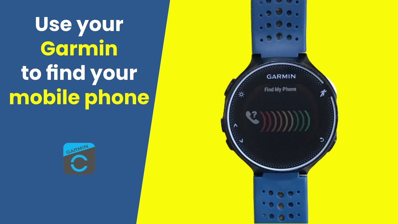 Garmin to find your phone - YouTube