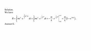 Exam FM exercise for September 16, 2018