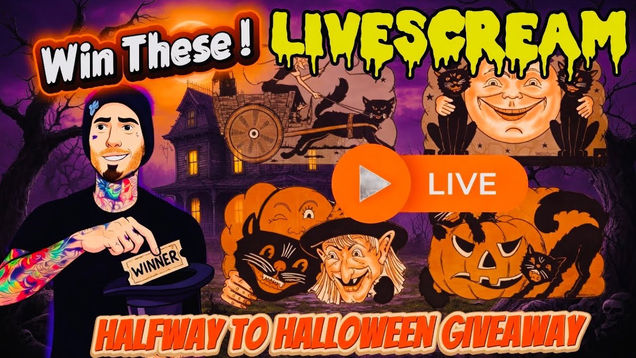 It’s Alive ! LiveSCREAM | Halfway To Halloween 🎃 Giveaway Night !!