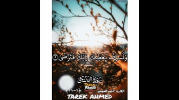 القران الكريم سوره الضحي كامله للقارئ الشيخ احمد بن علي العجمي اجمل صوت ممكن تسمعه