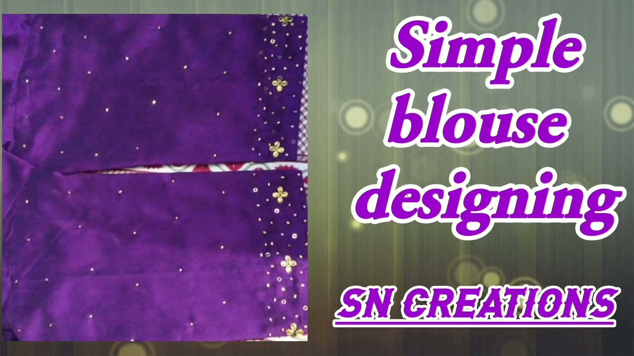 Download simple blouse designing ❤️❤️❤️| SN Creations