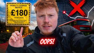 I GOT CAUGHT... £180 FINE! Just Another Day Delivering in London - Rider POV
