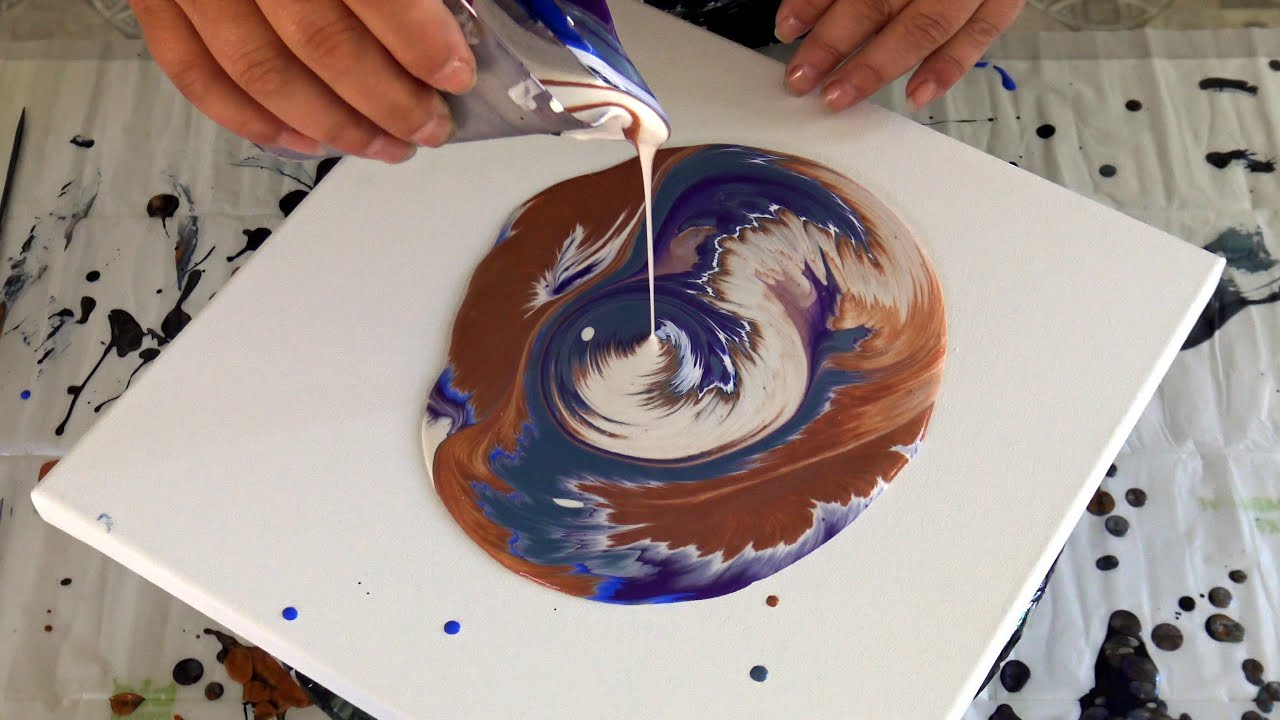 (964) Beautiful Split cup Acrylic pouring ~ Dirty Pour ~ Fluid Art ...