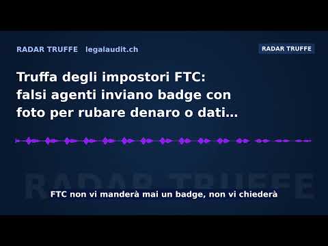 Truffa degli impostori FTC: falsi agenti inviano badge con foto per rubare denaro o dati personali