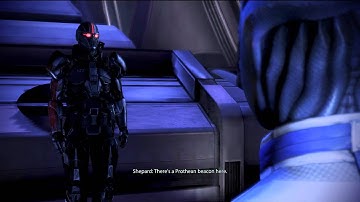 ME3 Thessia artifacts with Prothean Javik and Prothean beacon