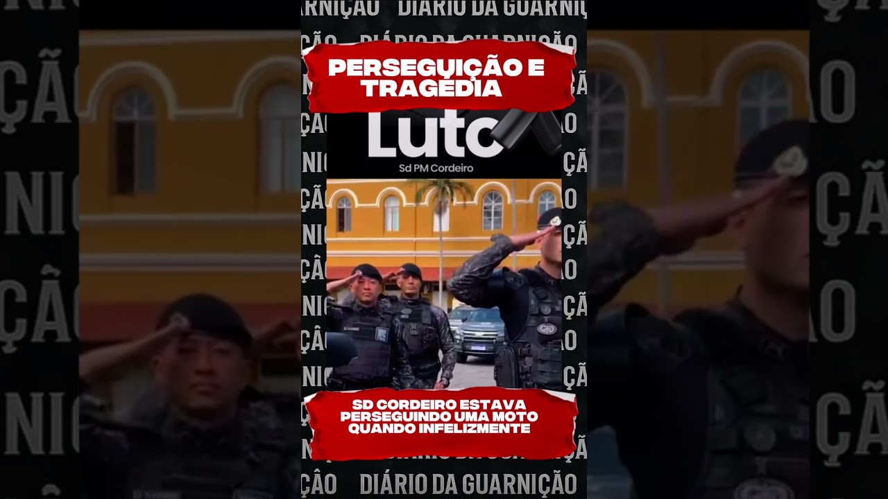 Perseguição e tragédia! SD Cordeiro. Nosso sentimentos aos amigo e familiares 🚨🚔 