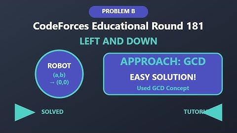 Educational Codeforces Round 181 | B – Left and Down | Full Intution + Code