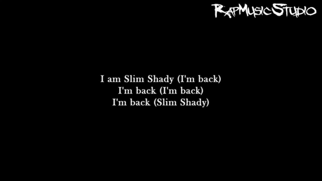 Came back текст. Eminem i'm back. Песня im back. Im back.