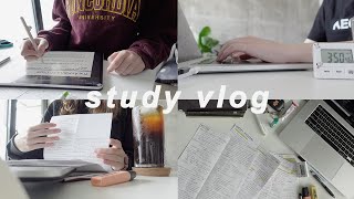 finals vlog | very productive week in my life | cs student study vlog | studying, food & struggles