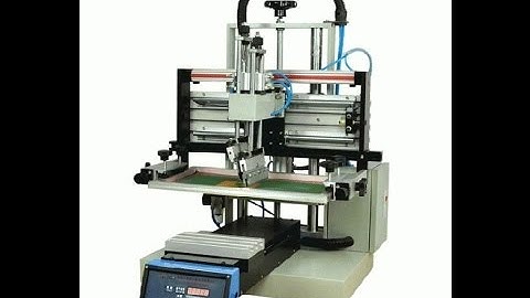 Flatbed Screen Printing Machine with Sliding Table, Desktop Plane Screen Printing Machine