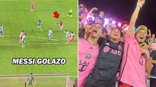 Inter Miami Fans Crazy Reactions to Messi's Long-Range Goal vs Atlanta United