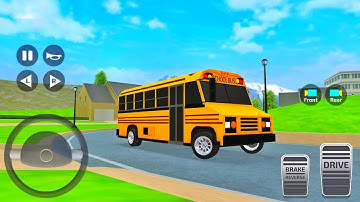 New Realistic School Bus Driving - City Coach Bus Bus Simulator 2023 : Android Gameplay