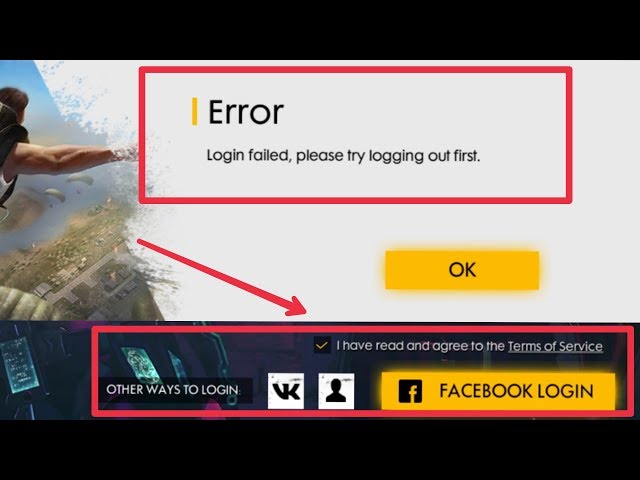 Free fire facebook login problem, free fire login problem