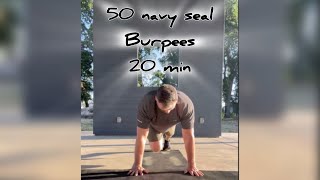 Navy Seal burpee workout.   May 21, 2024