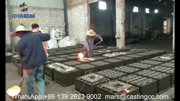 horizontal parting flaskless green sand casting molding equipment