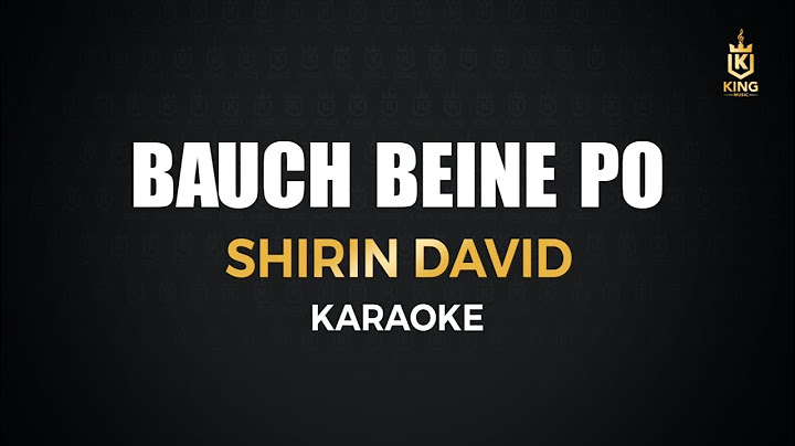 Shirin David - Bauch Beine Po - Karaoke Version