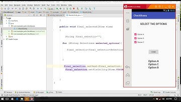 How to create  check boxes in android
