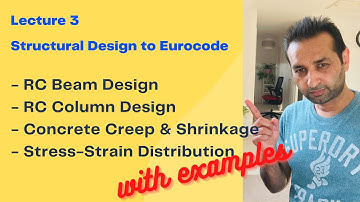 Lecture 3 | Structural Design to Eurocode | RCC beam design| RCC Column Design | Stress-Strain curve